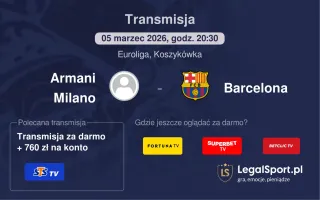 Armani Milano - Barcelona gdzie oglądać? (05.03)