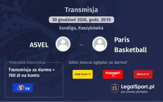 ASVEL - Paris Basketball gdzie oglądać? (30.12)