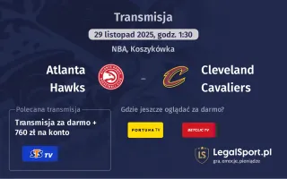 Atlanta Hawks - Cleveland Cavaliers gdzie oglądać? (29.11)