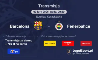 Barcelona - Fenerbahce gdzie oglądać? (03.02)
