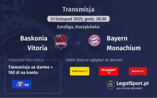Baskonia Vitoria - Bayern Monachium gdzie oglądać? (21.11)