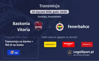Baskonia Vitoria - Fenerbahce gdzie oglądać? (02.01)
