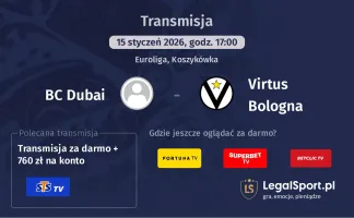 BC Dubai - Virtus Bologna gdzie oglądać? (15.01)