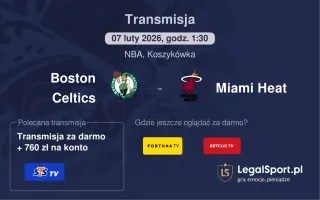Boston Celtics - Miami Heat gdzie oglądać? (07.02)