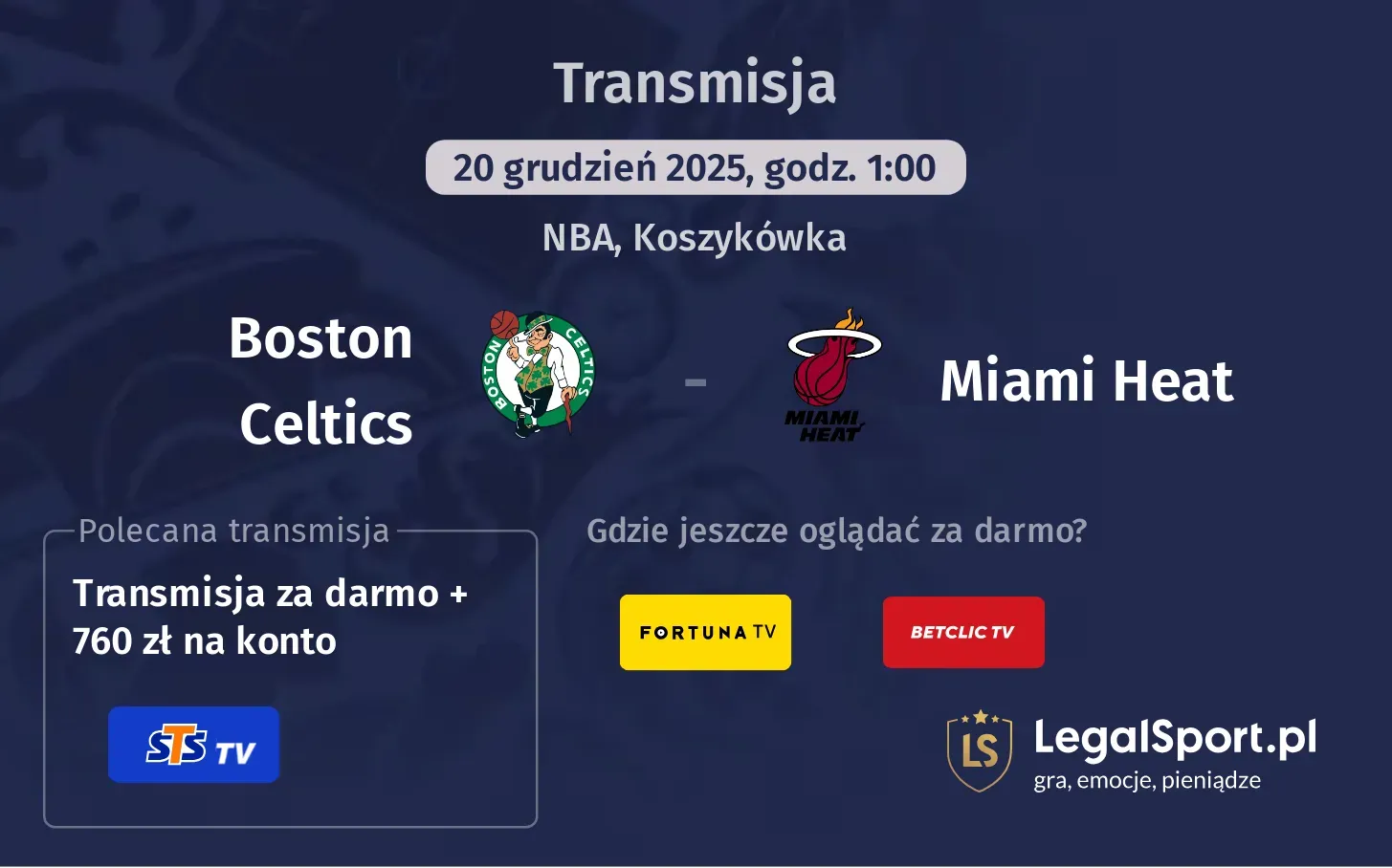 Boston Celtics - Miami Heat Transmisje