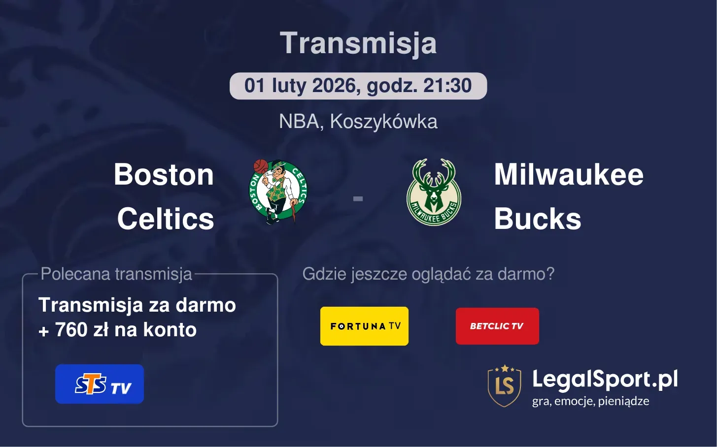 Boston Celtics - Milwaukee Bucks Transmisje