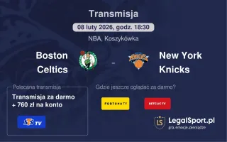 Boston Celtics - New York Knicks gdzie oglądać (08.02.2026)