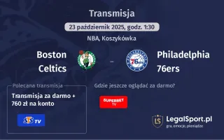 Boston Celtics - Philadelphia 76ers gdzie oglądać?