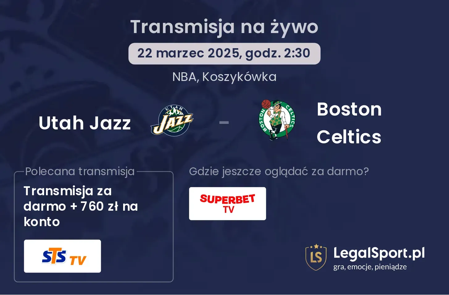 Utah Jazz - Boston Celtics gdzie oglądać?