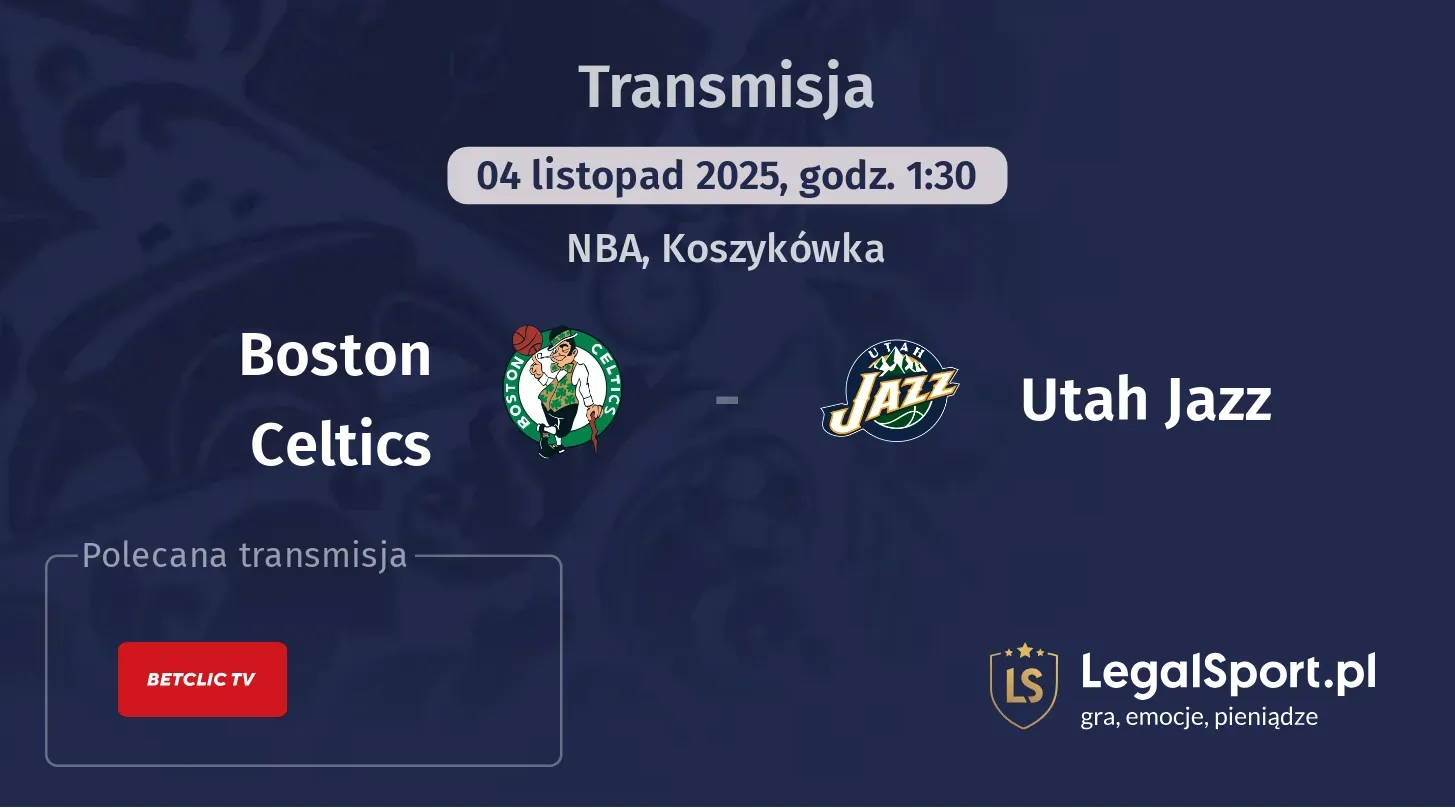 Boston Celtics - Utah Jazz Transmisje
