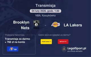 Brooklyn Nets - LA Lakers gdzie oglądać (04.02.2026)