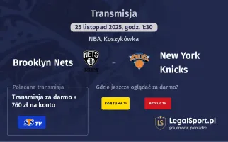 Brooklyn Nets - New York Knicks gdzie oglądać? (25.11)