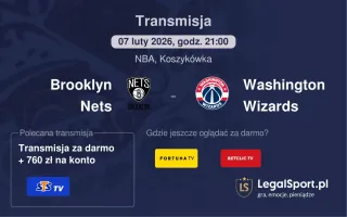 Brooklyn Nets - Washington Wizards gdzie oglądać? (07.02)