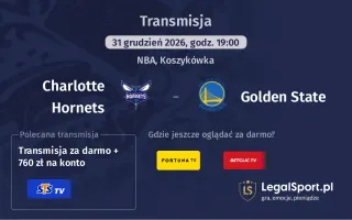 Charlotte Hornets - Golden State gdzie oglądać? (31.12)