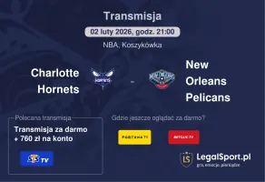 Charlotte Hornets - New Orleans Pelicans gdzie oglądać? (02.02)