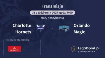 Charlotte Hornets - Orlando Magic gdzie oglądać?