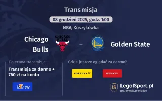 Chicago Bulls - Golden State gdzie oglądać? (08.12)