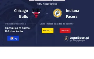 Chicago Bulls - Indiana Pacers gdzie oglądać? (06.12)