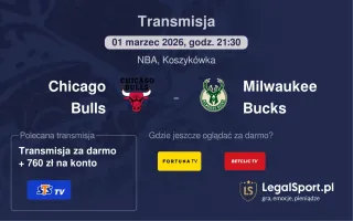 Chicago Bulls - Milwaukee Bucks gdzie oglądać? (01.03)
