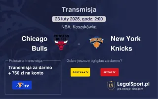 Chicago Bulls - New York Knicks gdzie oglądać (23.02.2026)