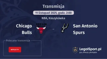 Chicago Bulls - San Antonio Spurs gdzie oglądać? (11.11)
