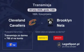 Cleveland Cavaliers - Brooklyn Nets gdzie oglądać? (20.02)
