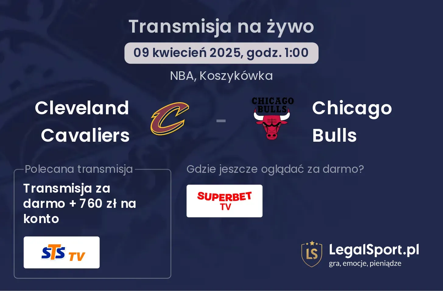 Cleveland Cavaliers - Chicago Bulls gdzie oglądać?