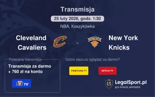 Cleveland Cavaliers - New York Knicks gdzie oglądać? (25.02)