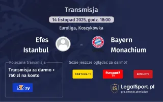 Efes Istanbul - Bayern Monachium gdzie oglądać? (14.11)