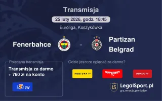 Fenerbahce - Partizan Belgrad gdzie oglądać? (25.02)