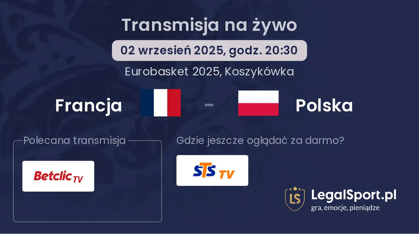 Francja - Polska transmisja na żywo