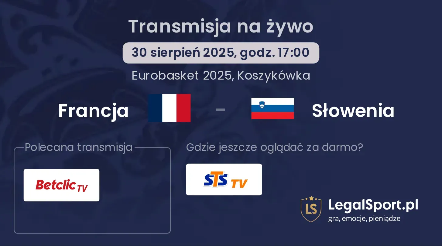 Francja - Słowenia gdzie oglądać?