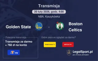Golden State - Boston Celtics gdzie oglądać? (20.02)