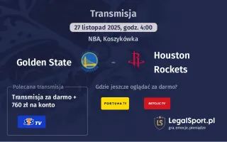 Golden State - Houston Rockets gdzie oglądać? (27.11)