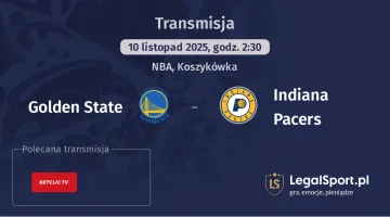 Golden State - Indiana Pacers gdzie oglądać? (10.11)