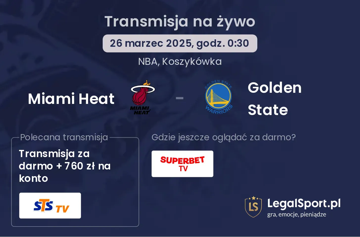 Miami Heat - Golden State gdzie oglądać?
