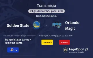 Golden State - Orlando Magic gdzie oglądać (23.12.2025)