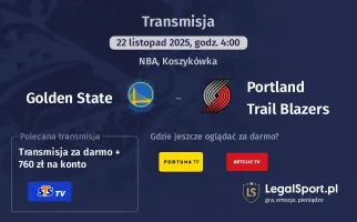 Golden State - Portland Trail Blazers gdzie oglądać? (22.11)