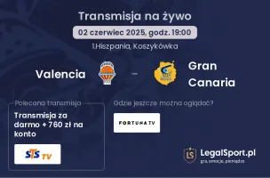 Valencia - Gran Canaria gdzie oglądać?