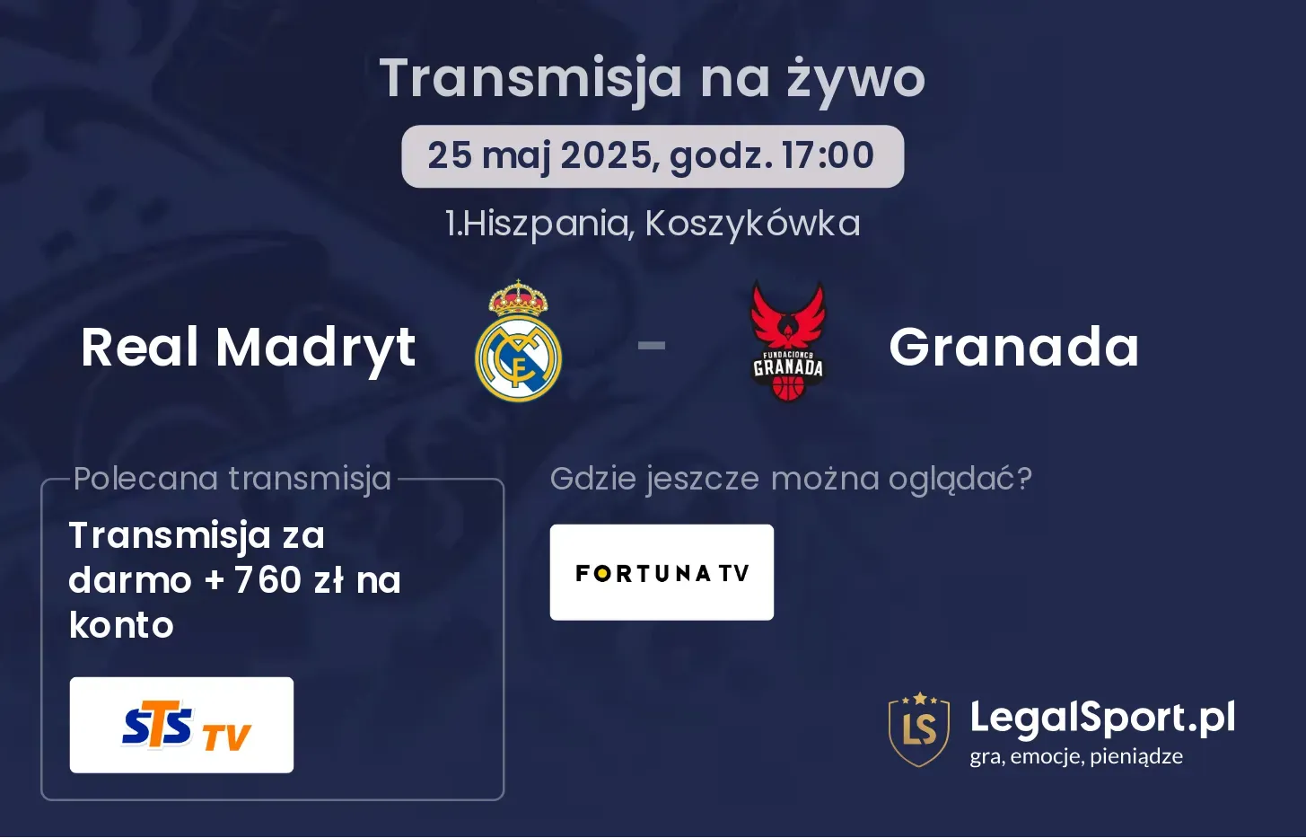 Real Madryt - Granada gdzie oglądać transmisję?