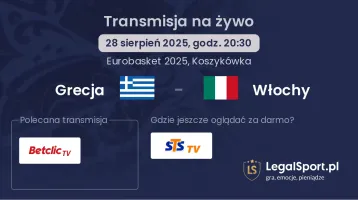 Grecja - Włochy gdzie oglądać?