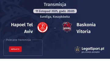Hapoel Tel Aviv - Baskonia Vitoria gdzie oglądać? (11.11)