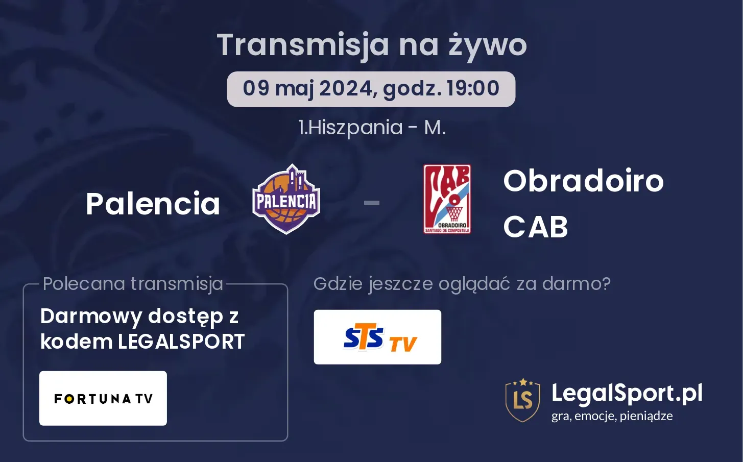 Palencia - Obradoiro CAB transmisja na żywo