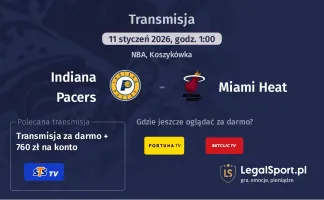 Indiana Pacers - Miami Heat gdzie oglądać (11.01.2026)