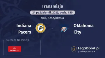 Indiana Pacers - Oklahoma City gdzie oglądać?