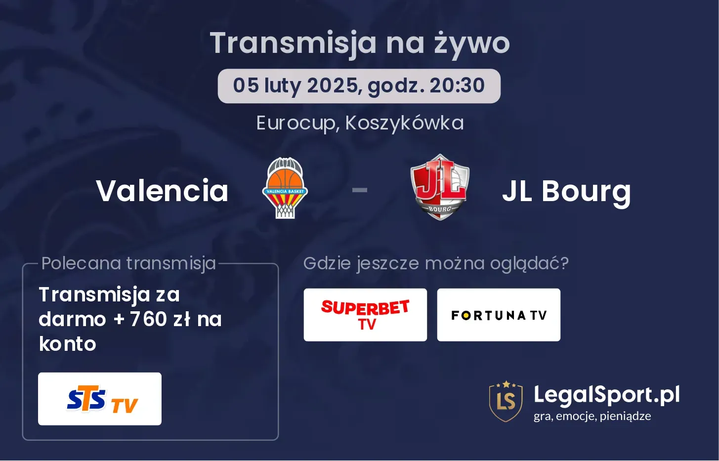 Valencia - JL Bourg gdzie oglądać?