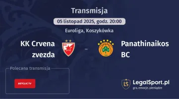 KK Crvena zvezda - Panathinaikos BC gdzie oglądać? (05.11)