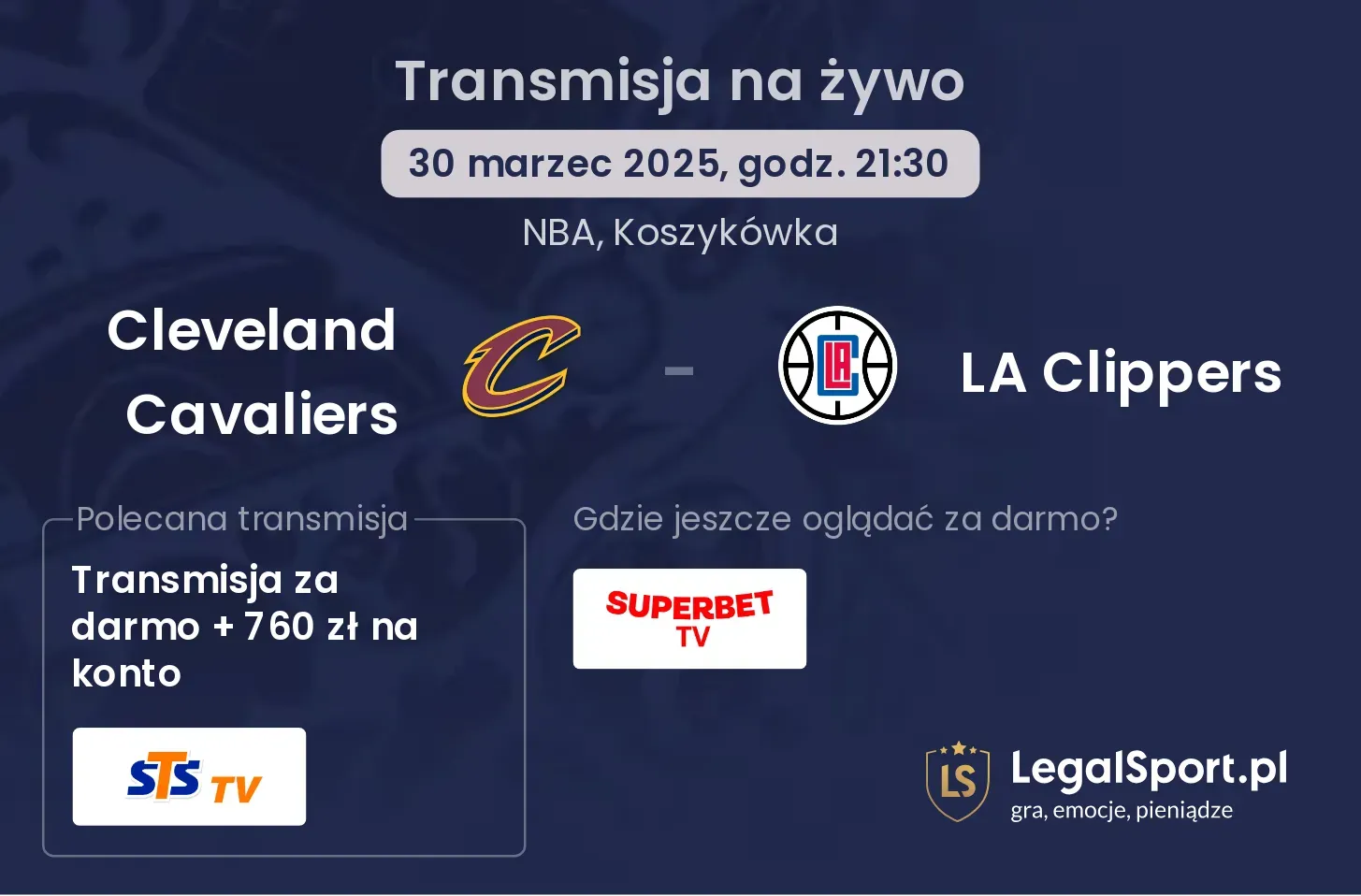 Cleveland Cavaliers - LA Clippers gdzie oglądać?