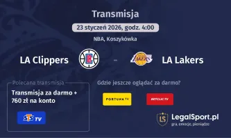 LA Clippers - LA Lakers gdzie oglądać (23.01.2026)