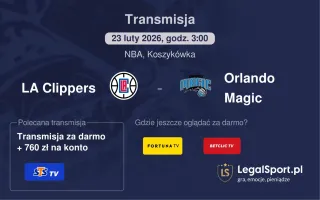 LA Clippers - Orlando Magic gdzie oglądać? (23.02)